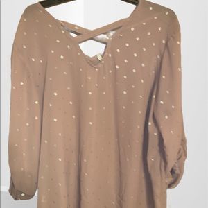 Sheer mauve blouse